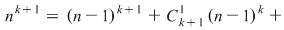 Math formula